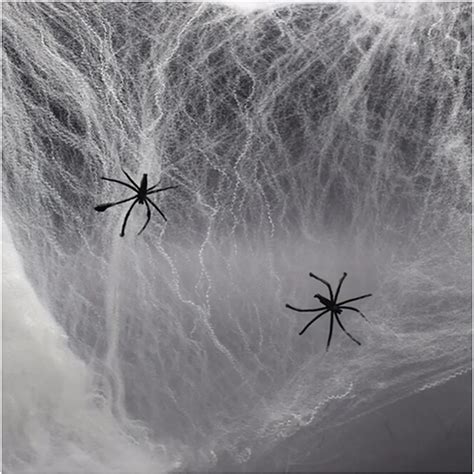 Newest Halloween Props Funny SPIDER WEB Scary Halloween Decor Halloween Decorations For Home Bar ...