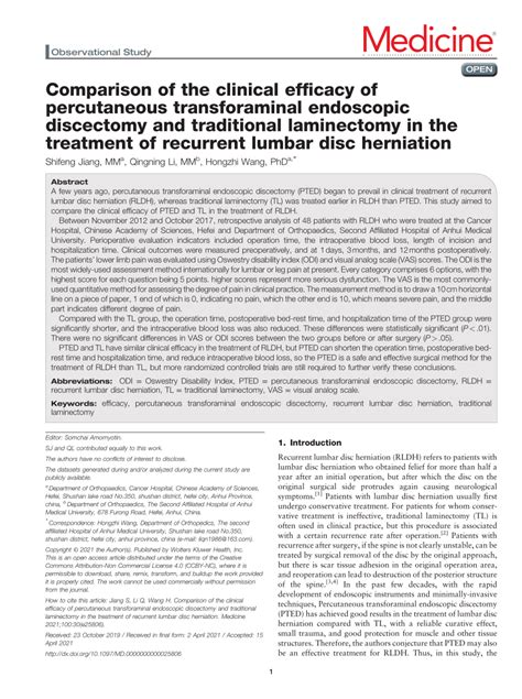 (PDF) Comparison of the clinical efficacy of percutaneous ...