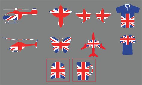 UK Flag Collection. 45725816 Vector Art at Vecteezy