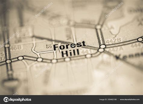 Forest Hill Map United States America Stock Photo by ©aliceinwonderland2020 359462198