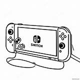Colorful Nintendo Switch Console Coloring Page 1722 1488 sketch template