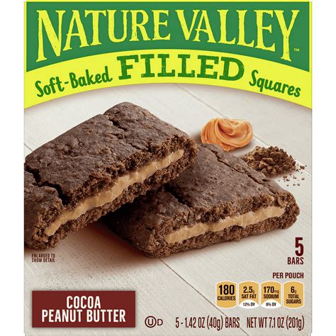 Nature Valley Soft-Baked Oatmeal Squares, Cocoa Peanut Butter, 6 ct, 7.1 oz - Walmart.com ...