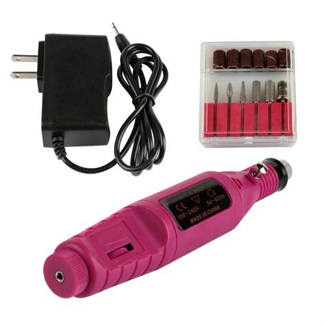 Nail File Drill Kit Electric Manicure Pedicure Acrylic Portable Salon ...