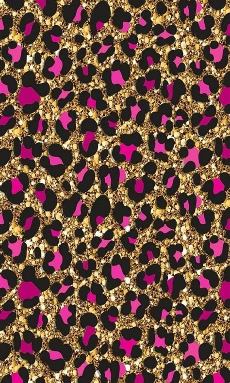 Leather Glitter Leopard HOT PINK Metallic on, Glitter Leopard Print HD wallpaper | Pxfuel