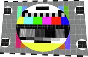 illustration of tv no signal back in retro style. A test card, a test ...