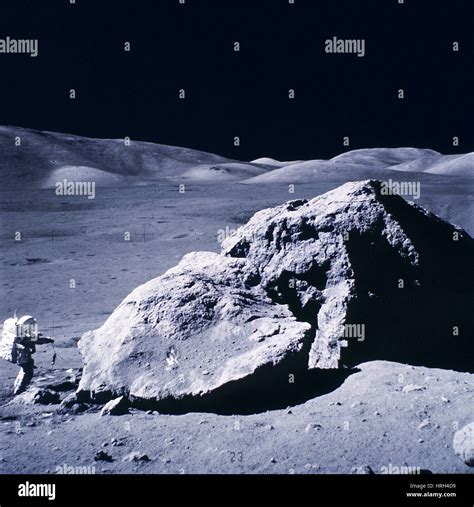 Apollo 17 Moon Landing Stock Photo - Alamy