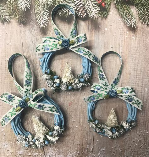 Christmas Ornaments, Country Christmas Ornaments, Blue and White ...