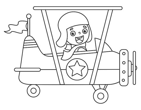 Premium Vector | Line Art Drawing For Kids Coloring Page