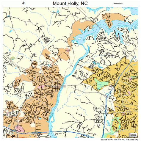 Mount Holly North Carolina Street Map 3744960