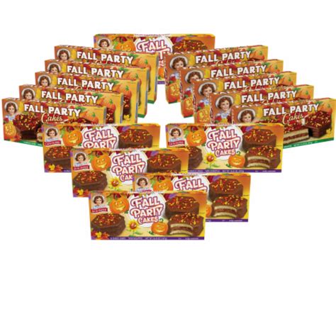 Little Debbie Fall Party Cakes, Chocolate, 16 Boxes, 80 Twin Wrapped ...