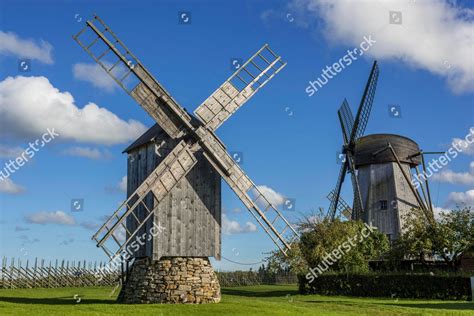 Windmills Folk Culture Centre Angla Saaremaa Editorial Stock Photo ...