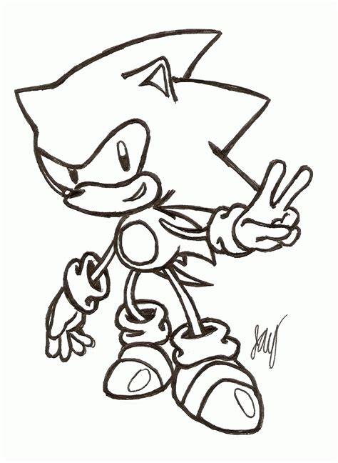 Classic Sonic Coloring Pages - Coloring Home