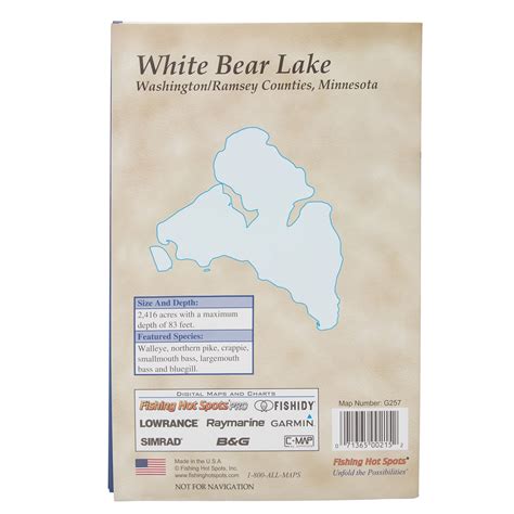 Fishing Hot Spots White Bear Lake Fishing Map | Sportsman's Warehouse