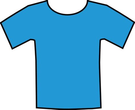 Blue T Shirt Template - ClipArt Best