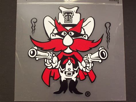 DECAL RAIDER RED | Varsity Bookstore | Texas tech mascot, Texas tech ...