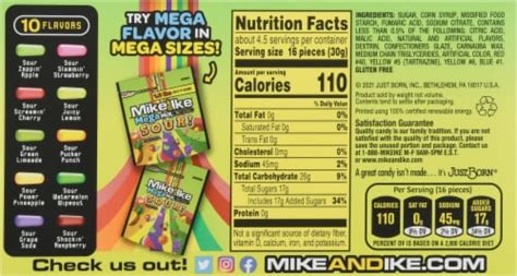 Mike & Ike® Sour! Mega Mix Candy Box, 5 oz - Fry’s Food Stores