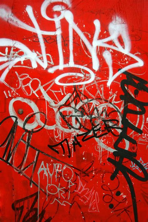 Download Graffiti on red, vertical stock photo. Image of suburban - 2716242 | Graffiti wallpaper ...