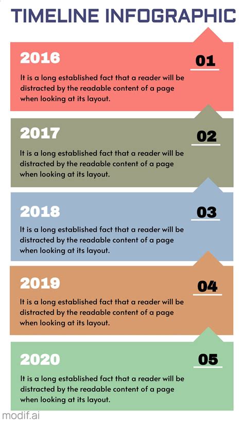 Infographic Timeline Design Template - Mediamodifier