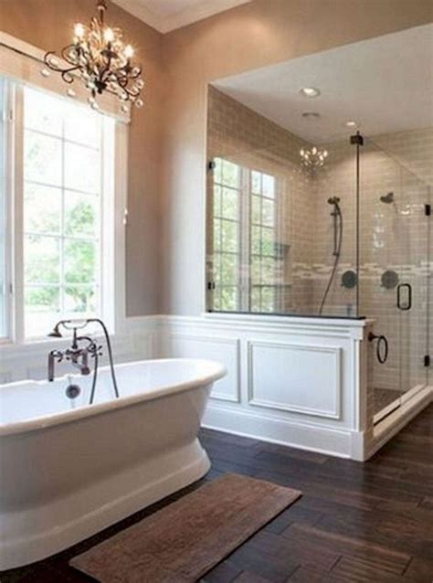 Best Master Bathroom Shower Remodel Ideas To Try01 | Master bathroom design, Farmhouse master ...