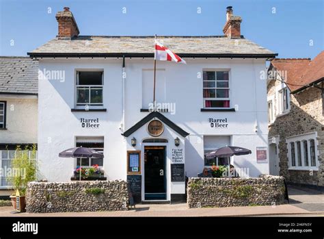 Barrel O' Beer pub on Fore Street in the village centre of Beer Devon England UK GB Europe Stock ...