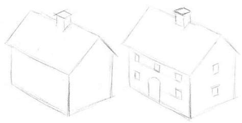 How To Draw 3D House - Step By Step Tutorial | Lessdraw