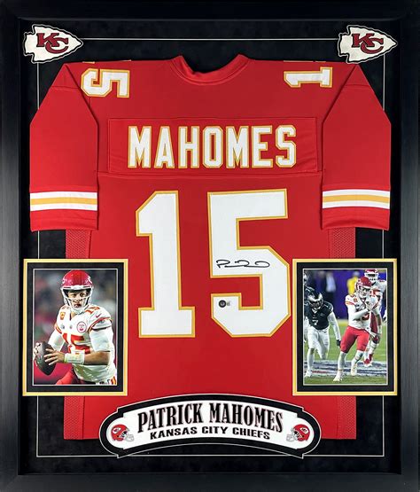 Patrick Mahomes Autographed Kansas City Chiefs Jersey Framed