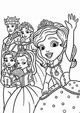 Princess Sofia And Her Royal Family  The First Coloring Pages sketch template