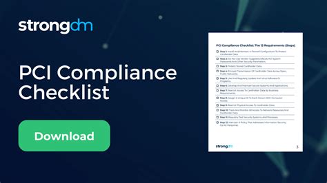 PCI Compliance Checklist PDF | StrongDM