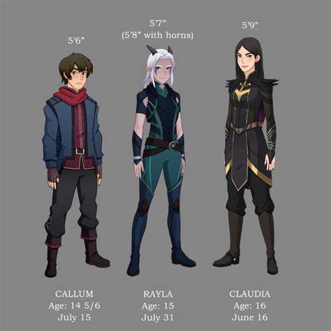 Character Lineup – The Dragon Prince | Dragon princess, Prince dragon, Rayla dragon prince