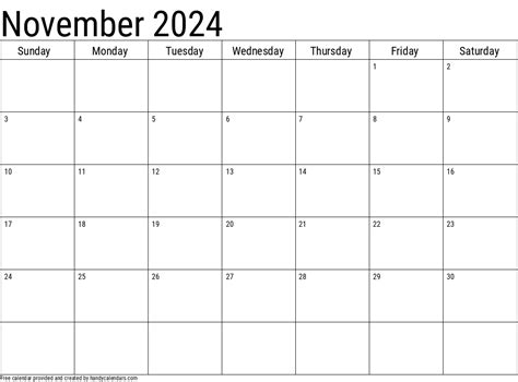 2024 Printable November Calendar Templates - Dec 2024 Calendar Printable