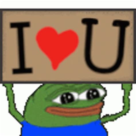 Pepe Frog Sticker - Pepe Frog I Love You - Descubre y comparte GIF