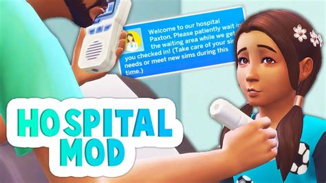 GO TO THE HOSPITAL & GET TREATED WHEN YOU'RE SICK // THE SIMS 4 | VISIT HOSPITAL MOD REVIEW ...