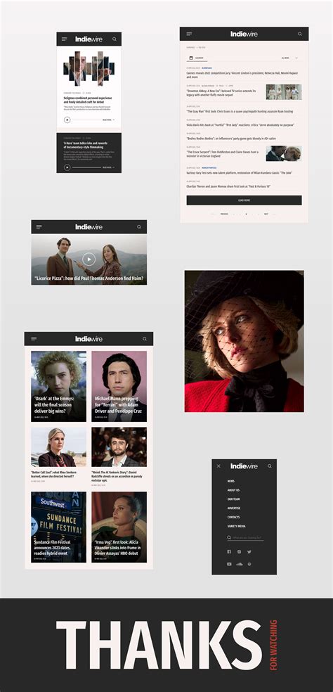 IndieWire • news website on Behance