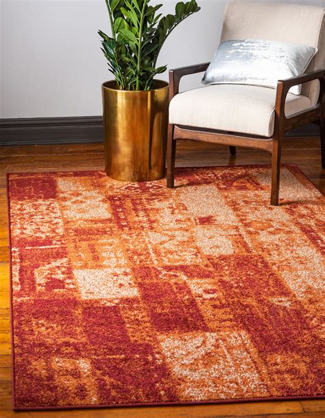 Terracotta 5' x 8' Harvest Rug | eSaleRugs