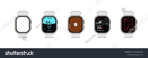 Apple Watch Ultra Apps On Apple Stock Vector (Royalty Free) 2288239303 ...