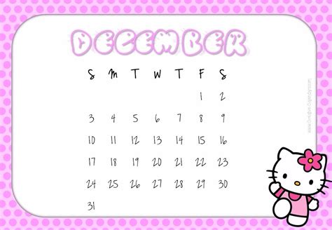 Printable Monthly Calendar