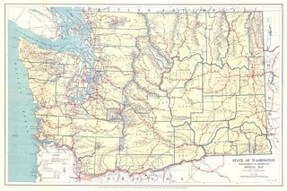 1934 Washington State Tourist Map | Washington State Dept of Transportation | Flickr