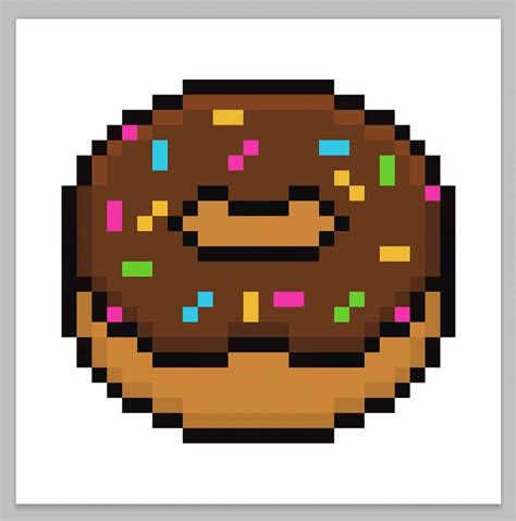 How to Make a Pixel Art Donut - Mega Voxels