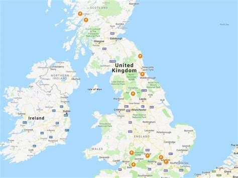 Map of the top filming locations of Harry Potter in the UK : r/harrypotter