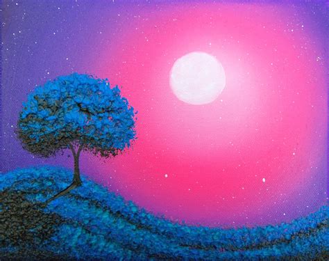 Moonscape Painting at PaintingValley.com | Explore collection of Moonscape Painting