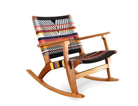Masaya Rocking Chair, San Geronimo & Royal Mahogany Mid Century Modern ...
