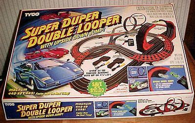 Tyco "Super Duper Double Looper" racing set | Childhood memories, Childhood, Super