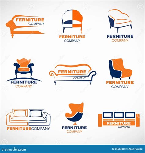 Furniture Logo Design Template.Home Furnishings Icon Vector ...