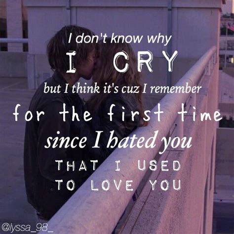 Used to love you, Gwen stefani lyrics #edit4me | Love song quotes, Song ...