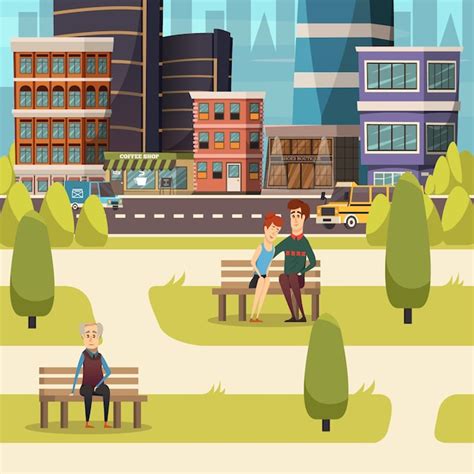 Free Vector | City landscape background