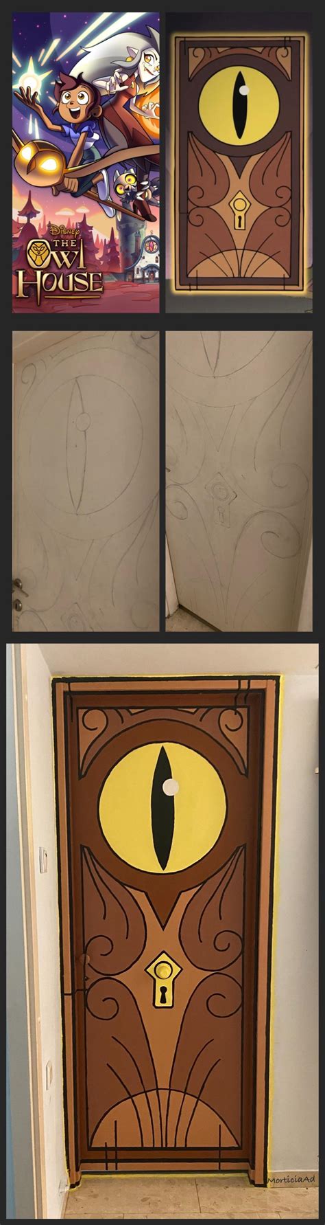 My daughter and I painted The Owl House portal door [OC] : r ...