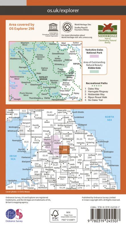 Explorer 298 Nidderdale - Ordnance Survey