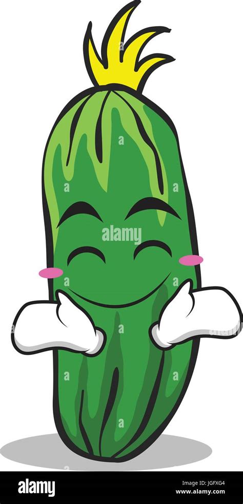 Happy cucumber character cartoon collection Stock Vector Image & Art - Alamy