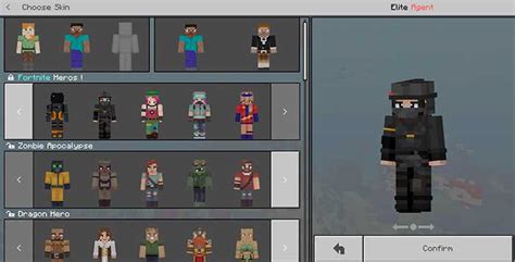 Download skin Pack Fortnite Heroes for Minecraft Bedrock Edition 1.9 for Android