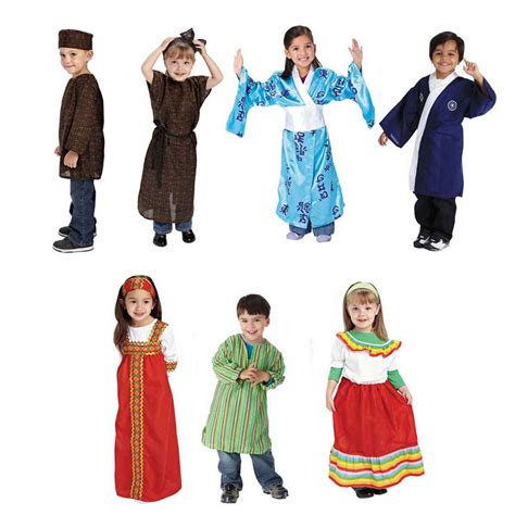 Ceremonial Multicultural Costumes, Set of 7 | Becker's